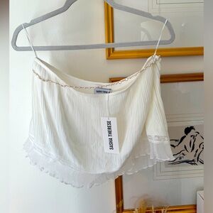 Sasha Therese Perla skirt in white